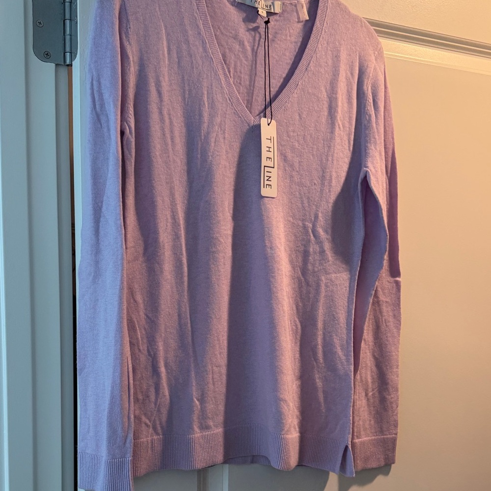 The Line by K Lavender V-Neck Sweater